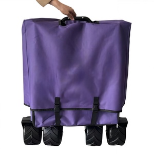 4-Wheel Collapsible Outdoor <b>Wagon</b> | Foldable Portable for Camping Beach <b>Garden</b> Hiking Shopping Patio - Product Image 6