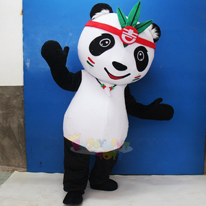 Disfraz de Mascota de Panda adulto personalizado de disfrute, hecho en fábrica diseño personalizado, estilo de oso suave y llamativo para ferias comerciales listas - Product Image 5