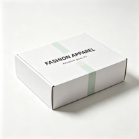 Boîte d'expédition en carton ondulé personnalisée avec texte imprimé pour les articles essentiels quotidiens, emballage pour l'e-commerce