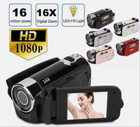 Kamera Video HD 2.4 Inci HD 1080P Kamera Video Digital LCD 24MP 16x Zoom DV AV MicroSD 90 Sudut Lebar Kamera DVD