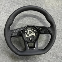 Volant en cuir pour voiture de sport Audi A3 8V 8P 8Y A4 B9 A5 RS3 RS4 RS5 S3 S4 S5 RS6 RS7 S6 B8 Q3 TTRS A6 C7 C8