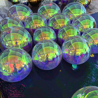 Ballon miroir gonflable irisé, sphère en PVC, décoration de mariage, fête de Noël, gros ballons décoratifs brillants en forme d'œuf