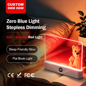 NUEVA Lámpara de Escritorio LED Roja 2026 con Luz Azul Cero, Control Táctil, Regulable, Luz Plana para Leer en la Habitación, Brillo Amigable para Dormir - Product Image 1