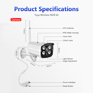 Kit <span class=keywords><strong>NVR</strong></span> de 4 Canales y 4MP, Sistema de Cámaras de Seguridad WiFi Tuya con Detección Humana, Sistemas de Vigilancia Inalámbricos de Alta Resolución - Product Image 6