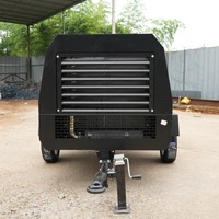 Compresseur d'air à vis portable à moteur diesel pour la construction, à large application