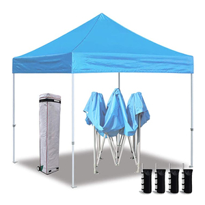 Tente de réception pop-up robuste 10x10 pour salon professionnel, avec structure en acier imprimée, pour usage extérieur et intérieur, baie de 5m, auvent de 6m, Promotions S1 - Product Image 4