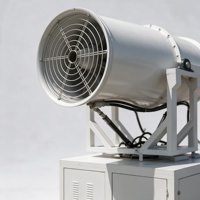 Canon à brume d'eau mobile de 40 m avec fonctionnement flexible pour la suppression de la poussière dans la construction routière