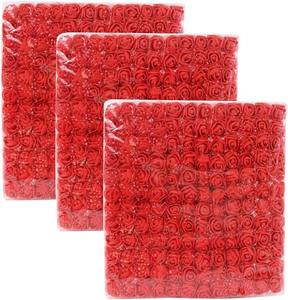 2.5cm 144 pièces Mini têtes de fleurs de roses artificielles vraies têtes de fausses roses en mousse pour bricolage fleurs de <span class=keywords><strong>mariage</strong></span> pinces à cheveux de mariée - Product Image 1