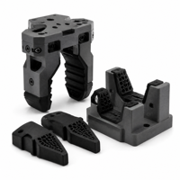 Servicio de Impresión 3D en TPU y Nylon para Dedos de Pinza Robótica, Mordazas de Fijación Personalizadas, Compatible con Archivos STL/3MF, Prototipado Industrial