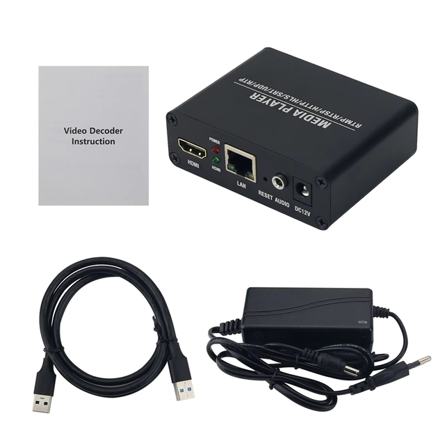 GGDX 4K 30FPS Network Camera Video Decoder H.265/H.264 High-Definition-compatible USB for Live Streaming