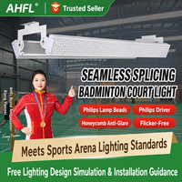 Éclairage LED pour terrains de tennis anti-éblouissement sans scintillement, lumière sportive pour salles de pickleball et de tennis intérieures