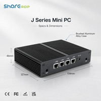 Mini PC Sharerdp de Alto Rendimiento con Intel Core I5 1135G7, Computadora Industrial sin Ventilador, Doble Pantalla, Formato Pequeño