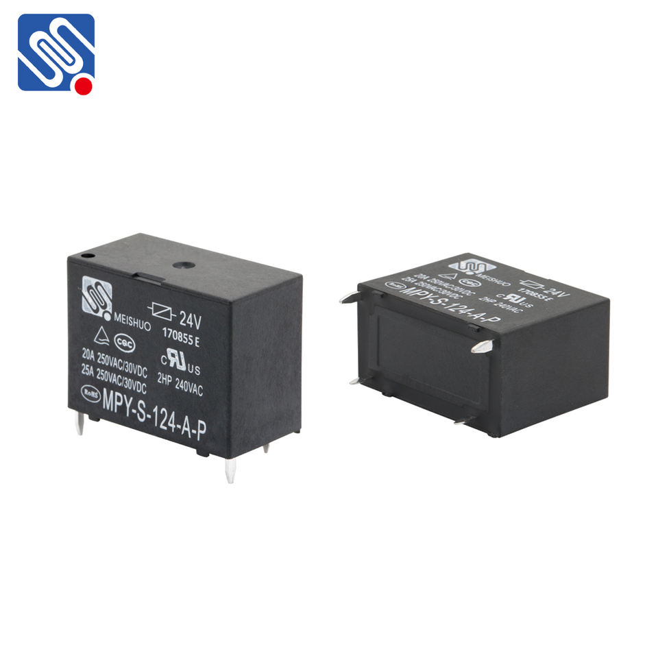 Meishuo MPY Miniature 12V 4Pin 20A/25A High Power Electromagnetic Relay Sealed OEM Electric Relay for Air Conditioner 250Vac