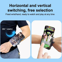360 °   Support de téléphone rotatif pour bracelet de vélo, support de brassard pour smartphone, course à pied, randonnée, diffusion en direct, sports, compatible avec les téléphones