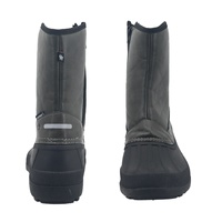 Bottes d'hiver imperméables confortables pour hommes, noires, mi-mollet, pour l'extérieur, vente en gros YL3722