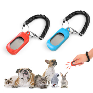 พวงกุญแจคลิกเกอร์ฝึกสุนัข Tian Zhe วัสดุ ABS สีสันสดใส สำหรับฝึกสุนัข พร้อมสายคล้องแบบขดและคลิป - Product Image 3
