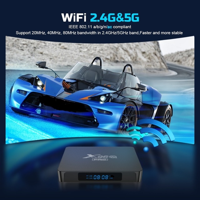 Allwinner H313 Quad Core X96Q PRO Smart TV Box Android 10.0 1GB+8GB 2GB+16GB 4K UHD Streaming Set Top Box