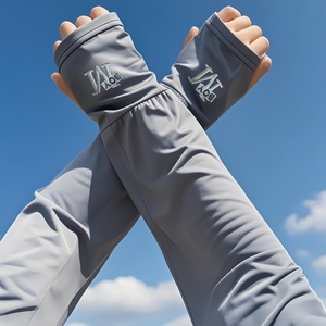 Mangas de Protección Solar Unisex de Seda Helada UPF 50 Anti-UV para Exteriores, Cubre Brazos Largos y Anchos - Product Image 2