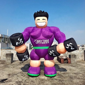 Publicité extérieure pour les clubs de fitness et les salles de sport gonflables, ballons géants gonflables promotionnels en forme de muscul homme - Product Image 2