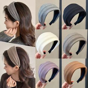 French style simple wide-brimmed all-match hairband temperament fashion cute girl sweet temperament hair accessories - Product Image 2