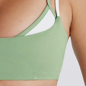 <span class=keywords><strong>Reggiseno</strong></span> Sportivo Sexy con Logo Personalizzato, Doppio Strato, Colorblock, Fascia Senza Spalline, Spalline Sottili Rimovibili, <span class=keywords><strong>Imbottitura</strong></span> Rimovibile, Design Twist sulla Schiena - Product Image 3