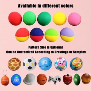 Pelotas Antiestrés Personalizadas con Diseño Personalizado, Fundas para Pelotas Antiestrés de TPR, Pelota Antiestrés Personalizada de Fábrica - Product Image 3