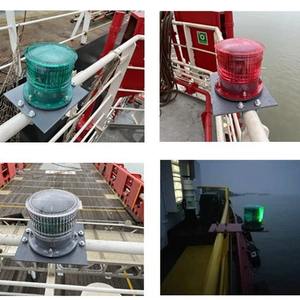 อุปกรณ์ไฟส่องสว่างทางทะเลแบบใช้พลังงานแสงอาทิตย์ในตัว ระดับการป้องกันน้ำ IP67 ระยะ 3 ไมล์เรือ อุปกรณ์เสริมสำหรับเรือบรรทุกและเรือลากจูง - Product Image 5