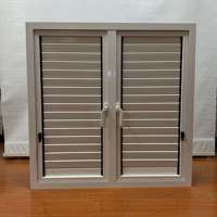 Ventanas Modernas de PVC con Persianas Ajustables, Aislamiento Térmico, Antirrobo, Contraventanas Duraderas para Casa y Apartamento