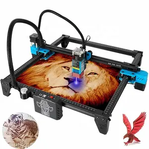 Hot Selling TTS-55 para meta Mini Lazer Wood Cutting Portable CNC Automatic Mach 3d photo crystal laser engraving machine