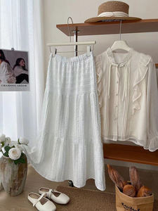 2025 Summer A-Line <b>Skirt</b> Elegant Casual High Waist for Women Breathable Empire Waistline Wholesale for <b>Girls</b> - Product Image 4