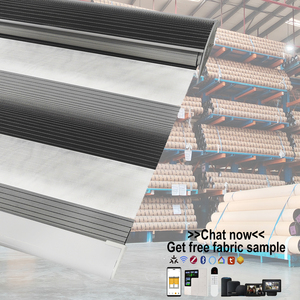 Persianas Zebra Inteligentes Modernas Personalizadas de Doble Capa para <span class=keywords><strong>D</strong></span>í<span class=keywords><strong>a</strong></span> y Noche, Persianas Zebra Eléctricas Motorizadas Automáticas Opacas para Ventanas - Product Image 2