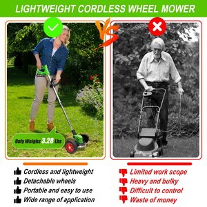 21V Elektrischer batterie betriebener Rasenmäher <span class=keywords><strong>Grass</strong></span> ch neider Freis ch neider Unkraut Wacker Batterie Power String Trimmer - Product Image 6