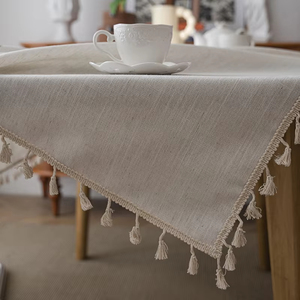 <span class=keywords><strong>Tovaglia</strong></span> Rettangolare in <span class=keywords><strong>Cotone</strong></span> e Lino Ricamata con <span class=keywords><strong>Fiori</strong></span> e Foglie, Stile Rustico Autunnale, per Sala da Pranzo - Offerta Speciale - Product Image 5