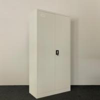 Armoire Métallique de Bureau Personnalisée avec 2 Portes, Classeur en Acier avec 4 Étagères Réglables