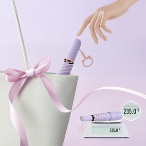 <span class=keywords><strong>Parasol</strong></span> pliable de poche à imprimé chaton, doublure noire épaisse <span class=keywords><strong>anti</strong></span>-UV UPF50+, résistant au <span class=keywords><strong>vent</strong></span>, léger, pour femmes, protection soleil et pluie - Product Image 5
