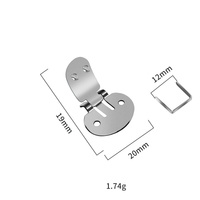 Clips à chaussures détachables en acier plat, accessoires pour chaussures, bricolage