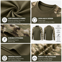 Chemise à manches longues Dri Slim Fit pour homme, séchage rapide, respirante, évacuation de l'humidité, pêche en plein air, entraînement sportif, tee-shirt de performance