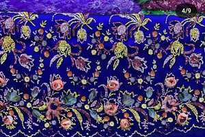 Tissu en dentelle perlée de luxe fait main de haute qualité pour robes de soirée, disponible à prix de gros en Inde - Product Image 4