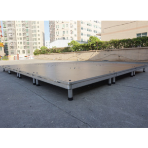 Escenario Móvil Exterior de Altura Ajustable con Diseño Modular, Fácil Montaje y Superficie Antideslizante para Actuaciones Musicales - Product Image 3