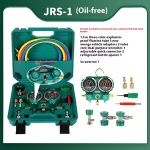 เครื่องวัดฟลูออรีนสำหรับเครื่องปรับอากาศอัตโนมัติ R134A สำหรับใช้ในบ้าน R22R410 เกจวัดแรงดันน้ำยาทำความเย็นแบบหิมะ ชนิดสองหัววัด สำหรับยานพาหนะ - Product Image 6