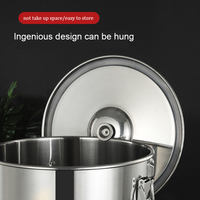Happycooking – Casseroles en acier inoxydable, faitout métallique élégant avec accessoires de cuisine en acier inoxydable