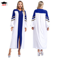 Robes de chœur d'église, vêtements de chant avec motif de blé, personnalisables en bleu/rouge/violet/noir