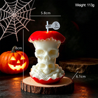 Wohndekor Geschenk für Partys Kreative Handgemachte Halloween-Totenkopf-förmige Sojawachs-Duftkerzen