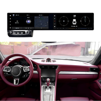 Écran LCD 24,6 pouces pour Porsche 911 Double écran 2012-2018 Autoradio multimédia Android 14 Lecteur vidéo avec USB CarPlay GPS