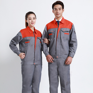 Uniforme de reparación de automóviles de construcción personalizado Chaqueta y <span class=keywords><strong>pantalones</strong></span> de trabajo de mezclilla de verano Overol esmerilado <span class=keywords><strong>para</strong></span> <span class=keywords><strong>la</strong></span> industria de <span class=keywords><strong>la</strong></span> seguridad - Product Image 3
