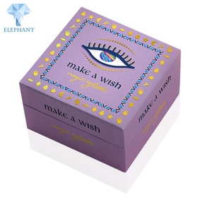 Custom Private Label 25 M 3d Faux Mink Biodegradable Glitter Pink Magnetic False Eyelash Shipping <b>Box</b> - Product Image 3