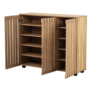 5 Tiers <strong>Shoe</strong> Rack Cabinet Storage Wooden Shelf <strong>Cupboard</strong> Natural for Home - Product Image 3