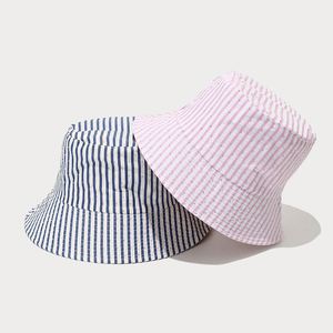 Summer Sun <b>Hat</b> Artistic Striped Flash Diamond Design Wide Brimmed Fisherman Bucket <b>Hat</b> - Product Image 3