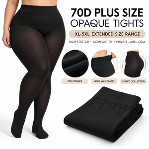 <span class=keywords><strong>Collant</strong></span> opachi a curva 70D, taglie forti XL-5XL, in microfibra ad alta elasticità, produttore OEM ODM per etichette private - Product Image 1