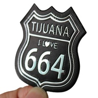 Badges en TPU silicone en gros, à coller au fer, design personnalisé, patchs de vêtements de sport, étiquettes avec logo de football en relief 3D pour vêtements